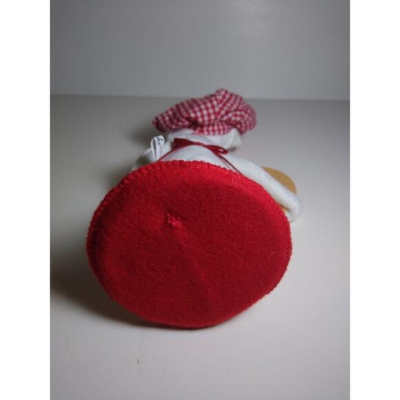 ANNALEE Be Mine Love Heart Valentines Dressed White Chef Cook Bear Doll 9" - Picture 6 of 6